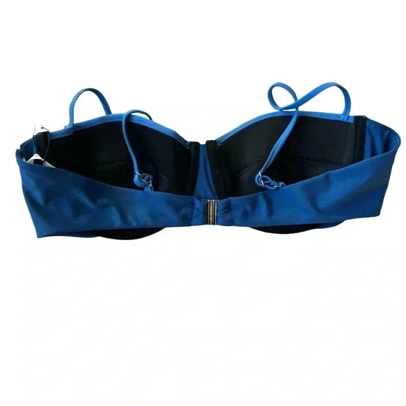 Veronica Beard Bikini Set Dyer Bikini Top & Ormond Bikini Bottom in Blue Marina - Picture 5 of 9